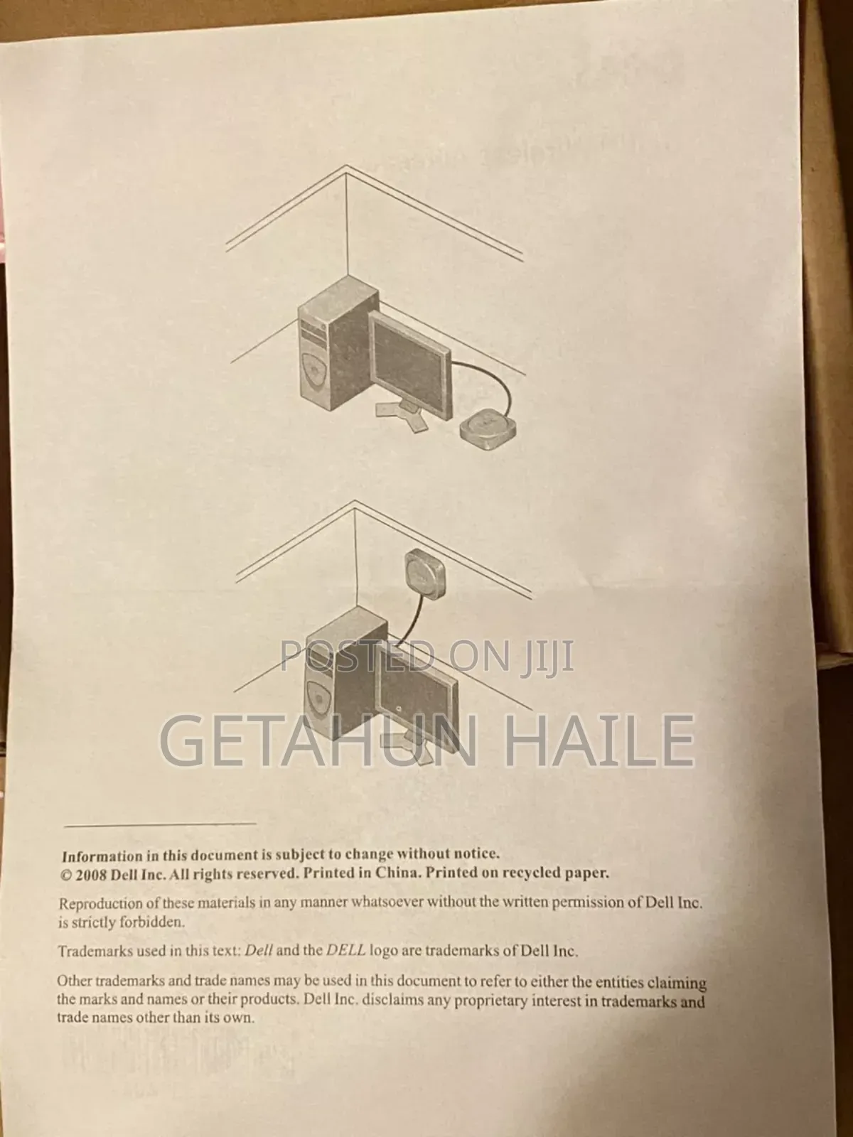 Genuine Dell Wifi Wireless Network Boost Antenna Cable Kit