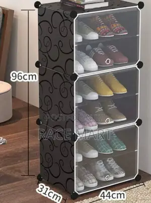 Photo - Plastic Cube Shoe Rack