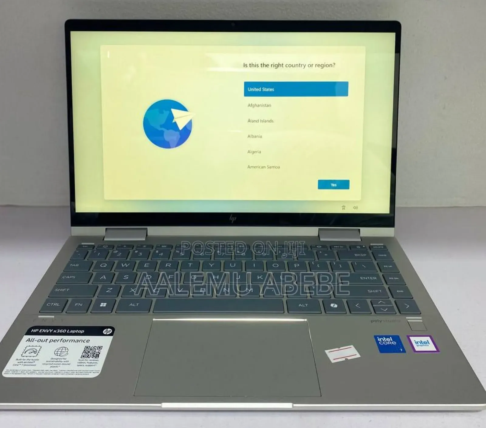 New Laptop HP Envy X360 16GB SSD 512GB