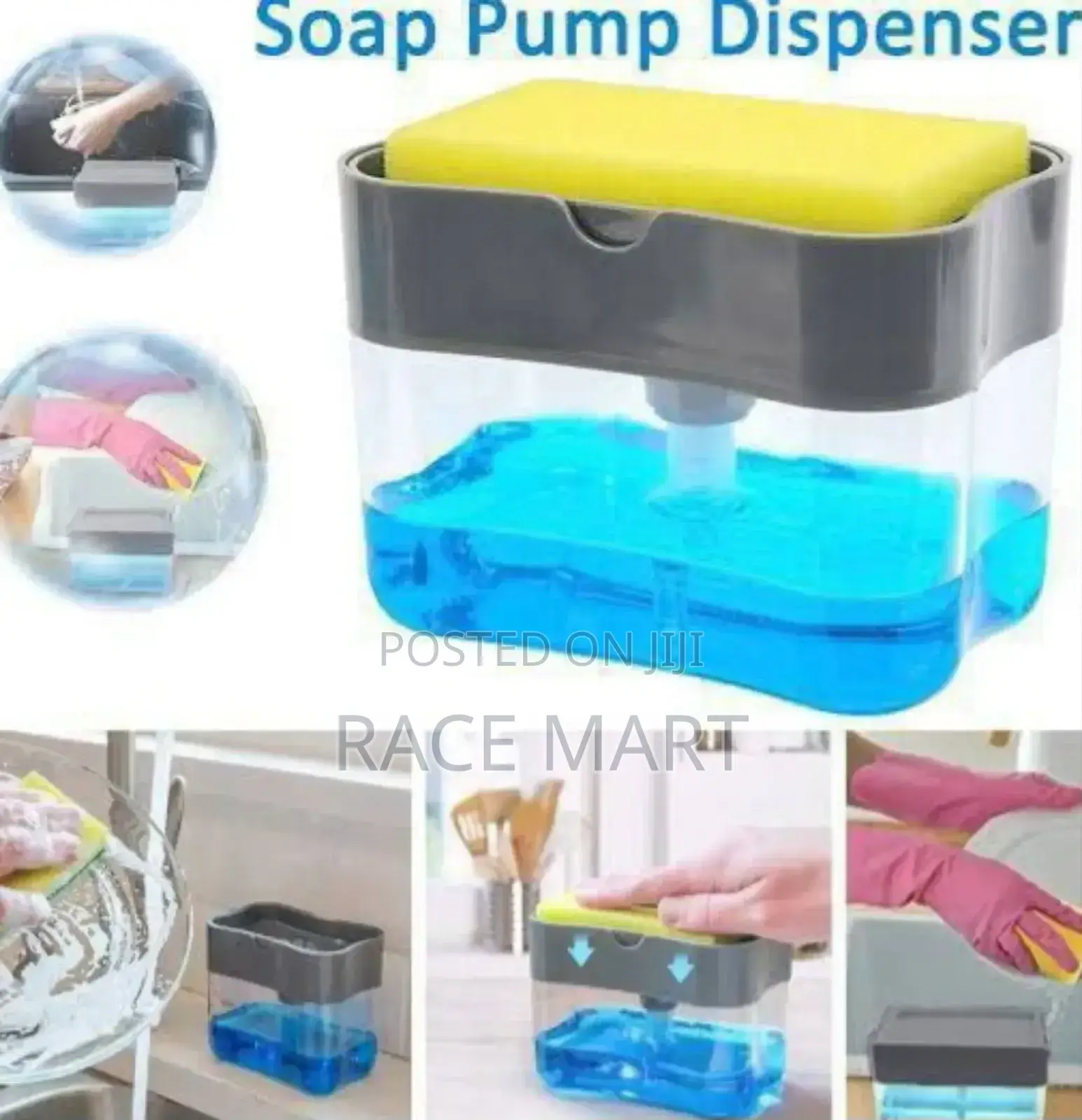 Soap Pump Dispenser With Sponge