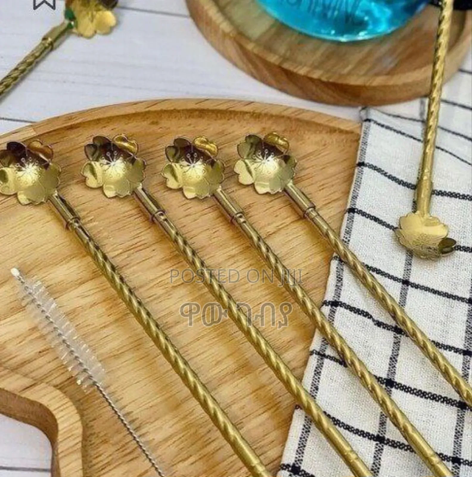 6pcs Reusable Drinking Stainless Straws With Cleaning Brush