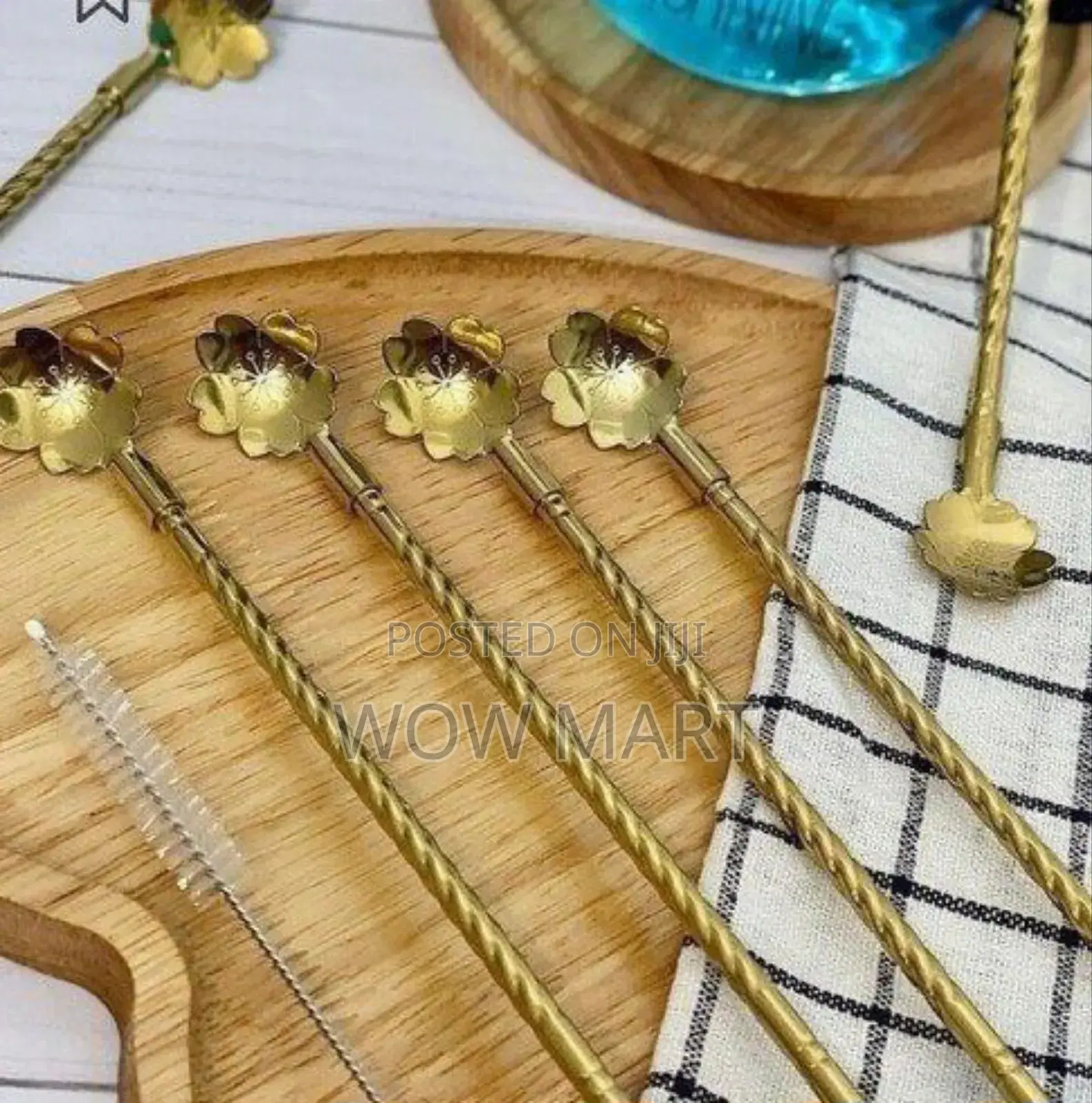 6pcs Reusable Drinking Stainless Straws With Cleaning Brush