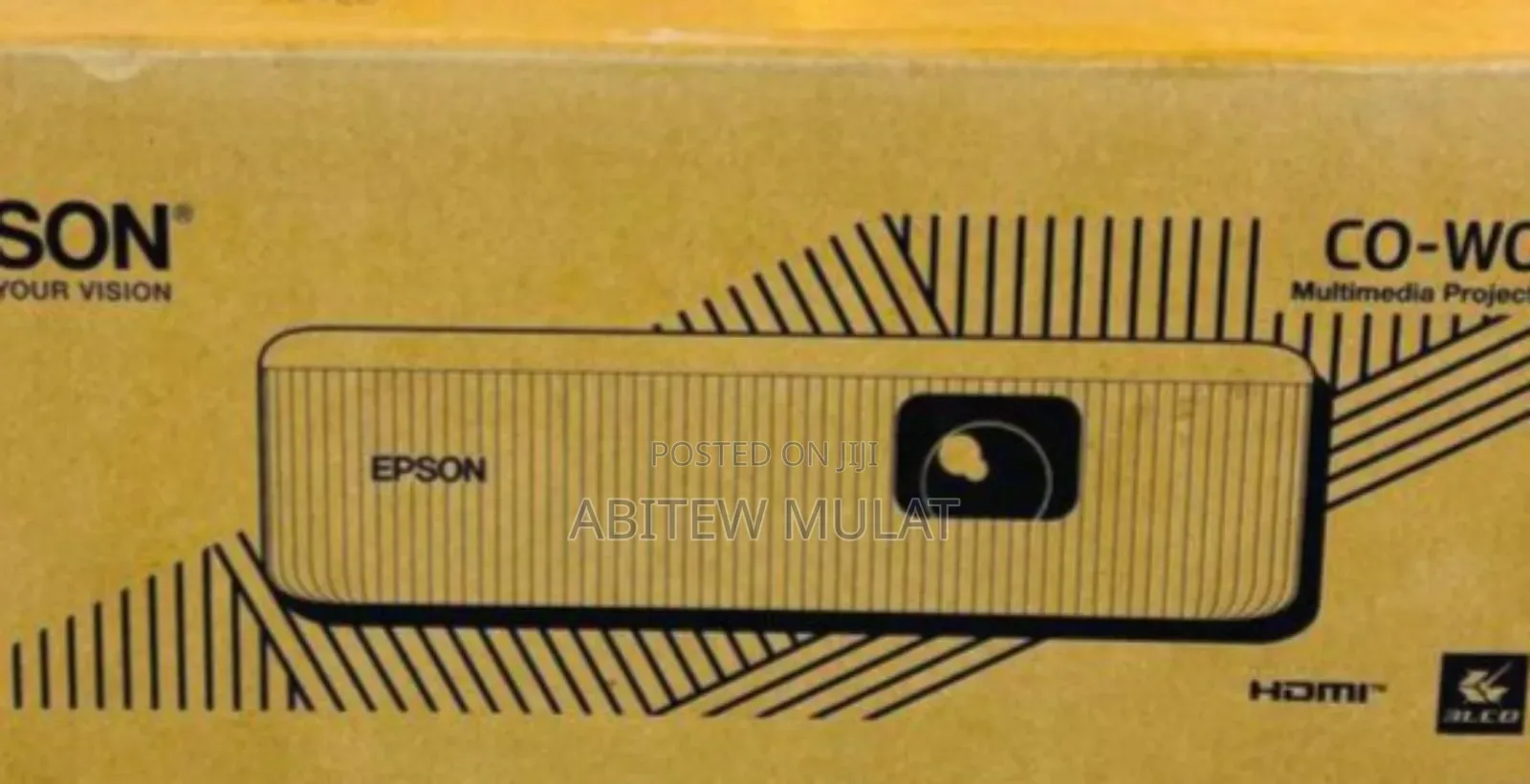 Brand New Epson Projector Co-w01 With Remote And Manua