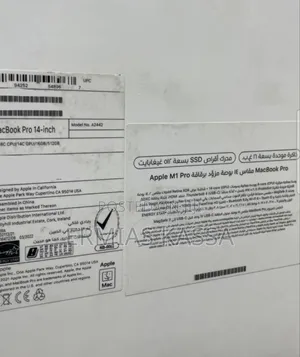 New Laptop Apple MacBook Pro M1 16GB Apple M1 Pro SSD 512GB