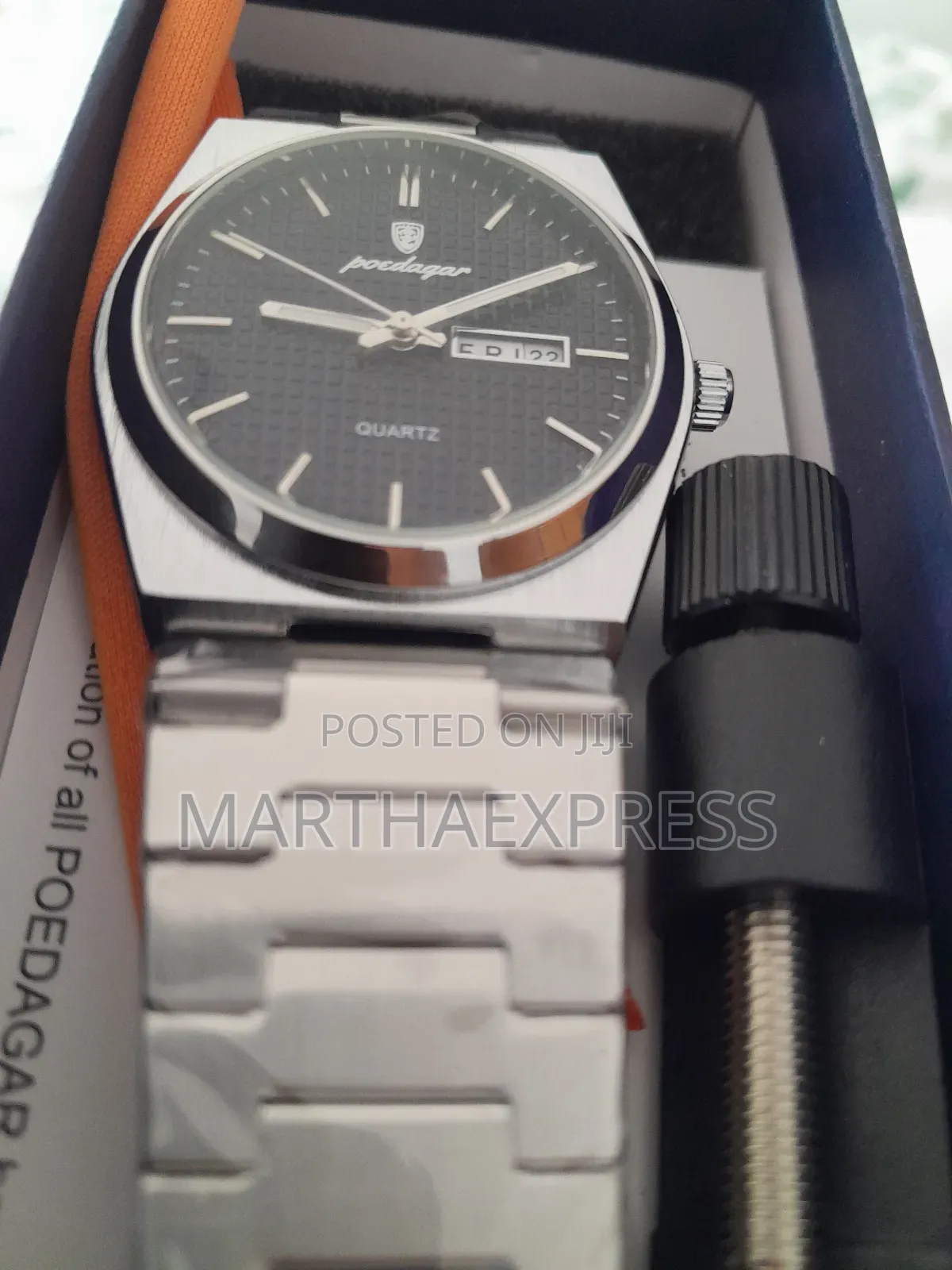 Poedagar Swiss-Registered Luxury Mens Watch Waterproof Steel