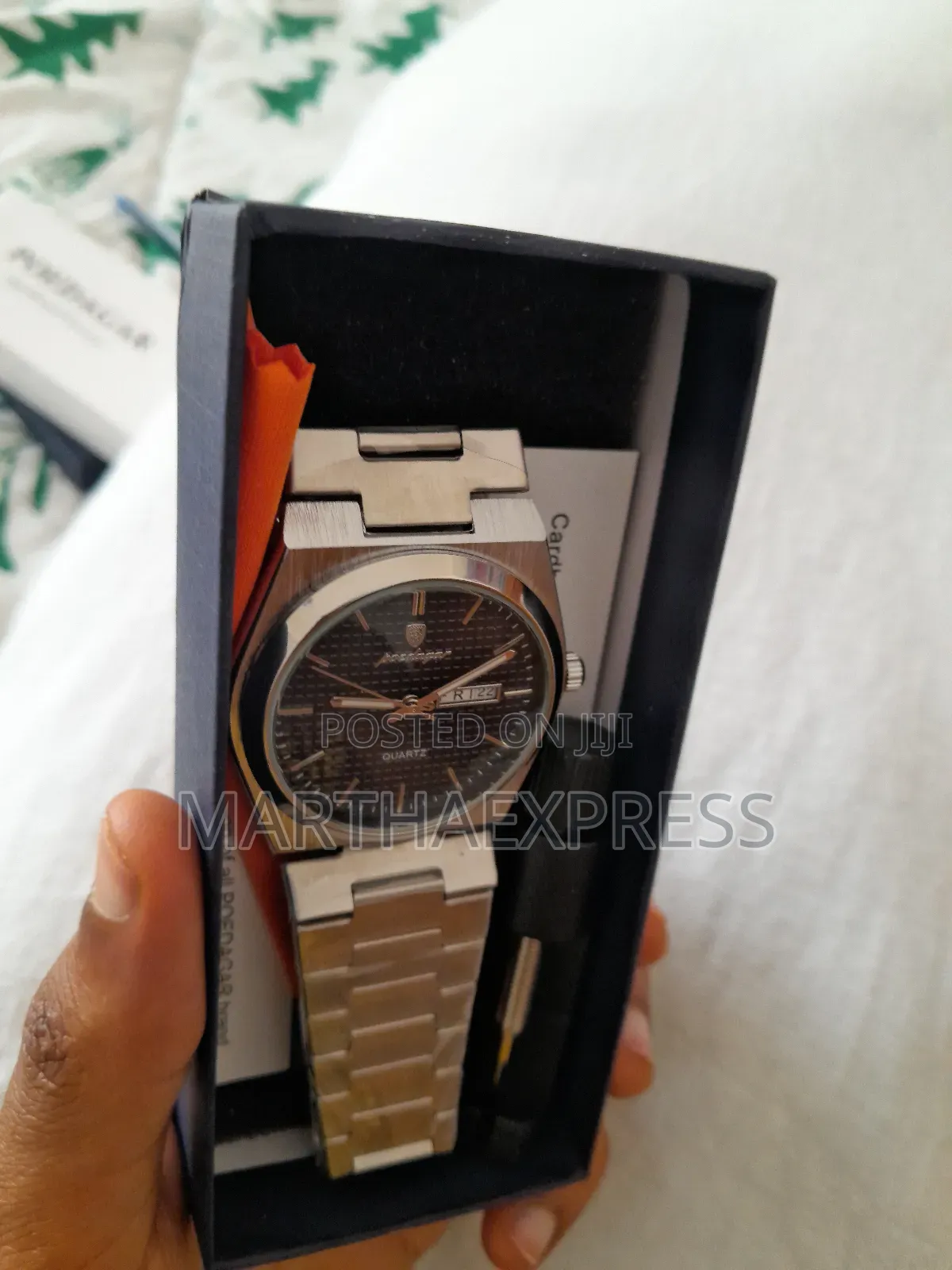 Premium Poedagar Mens Watch Swiss Waterproof Stainless Steel