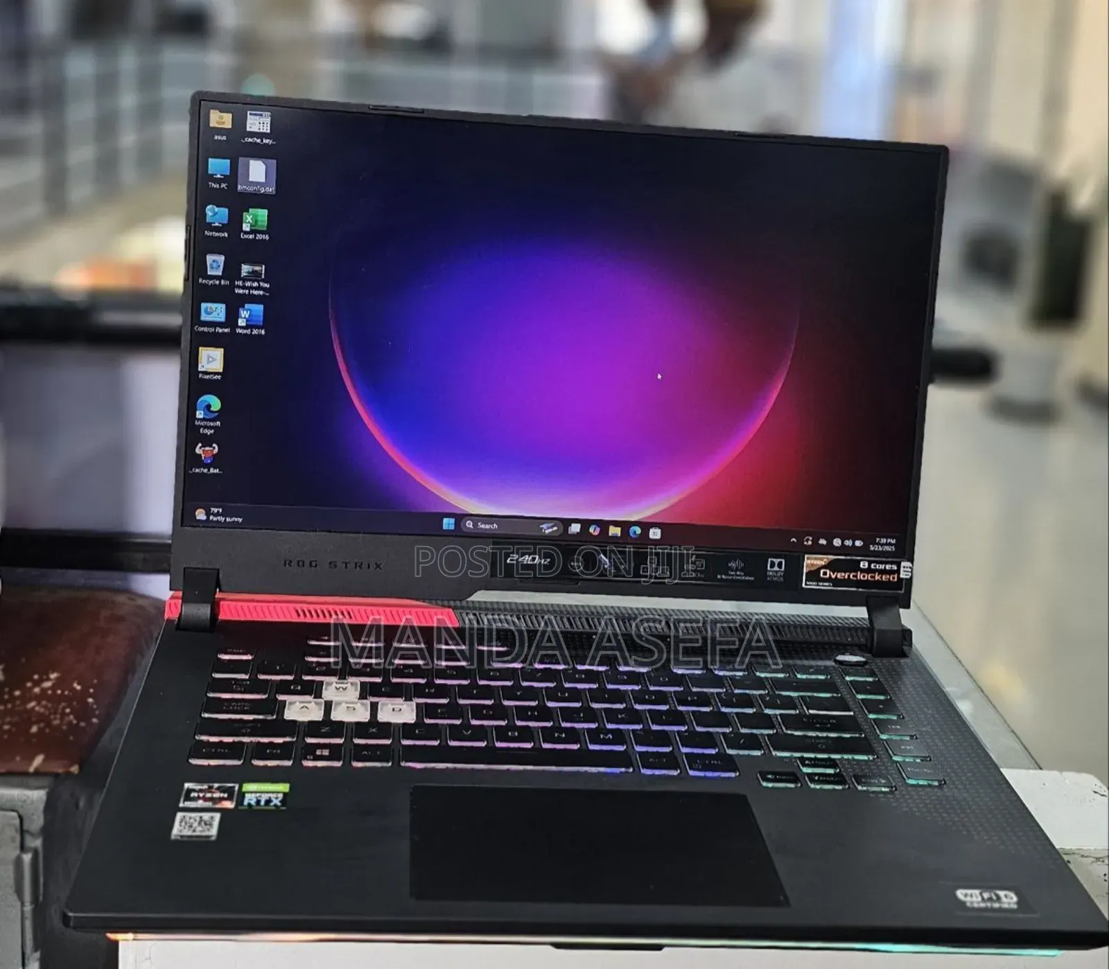 New Laptop Asus ROG Strix G15 16GB AMD Ryzen 9 SSD 1T