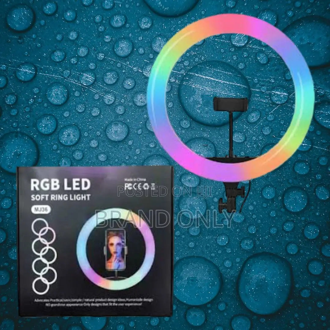 14 Inch RGB Ringlight: Live Fill Light With Phone Holder