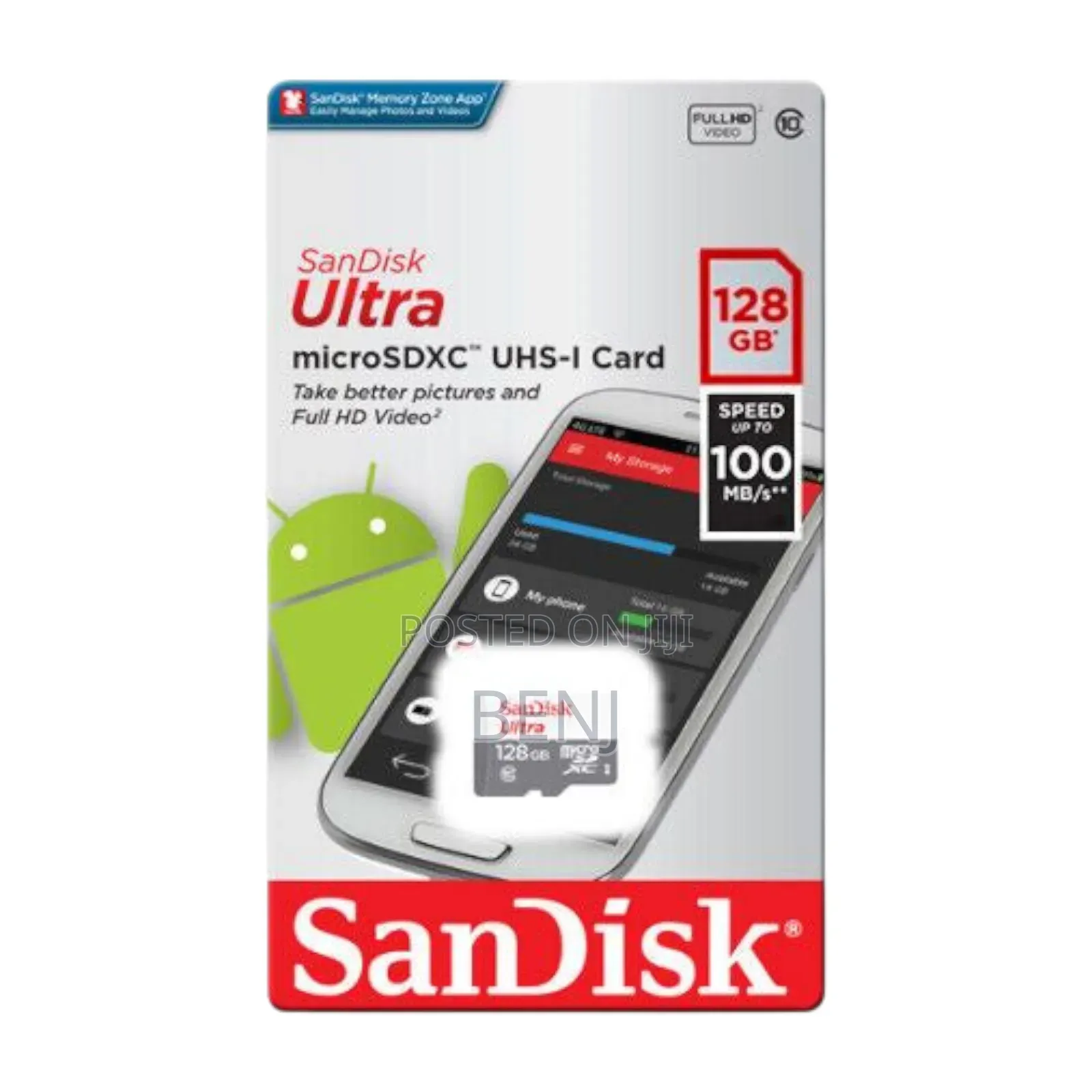 Sandisk Ultra 128gb Microsd | Upto 100mb/S |