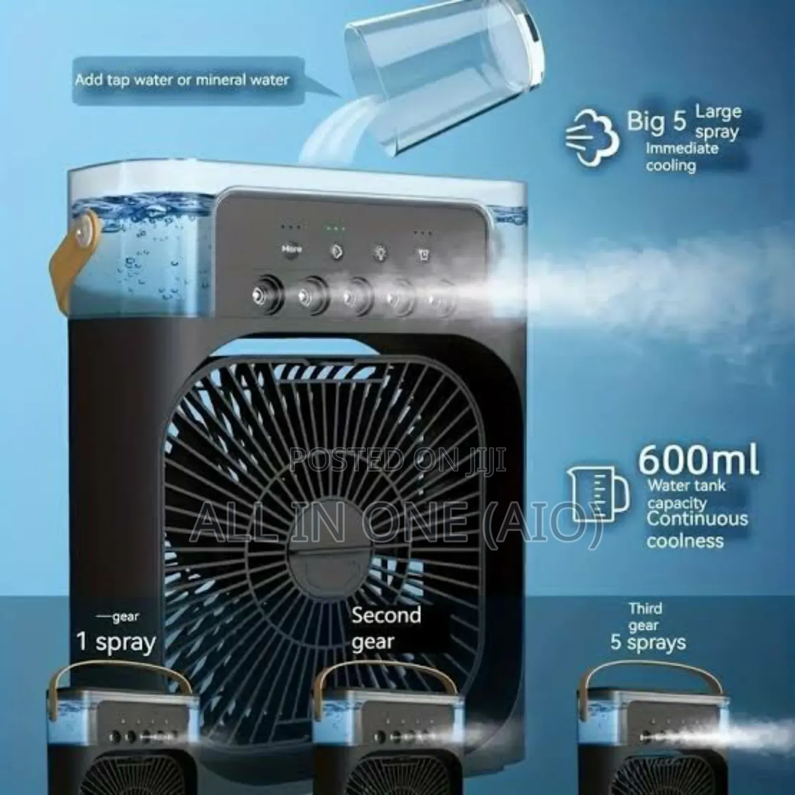 3in1 Humidifier And Cooling Fan