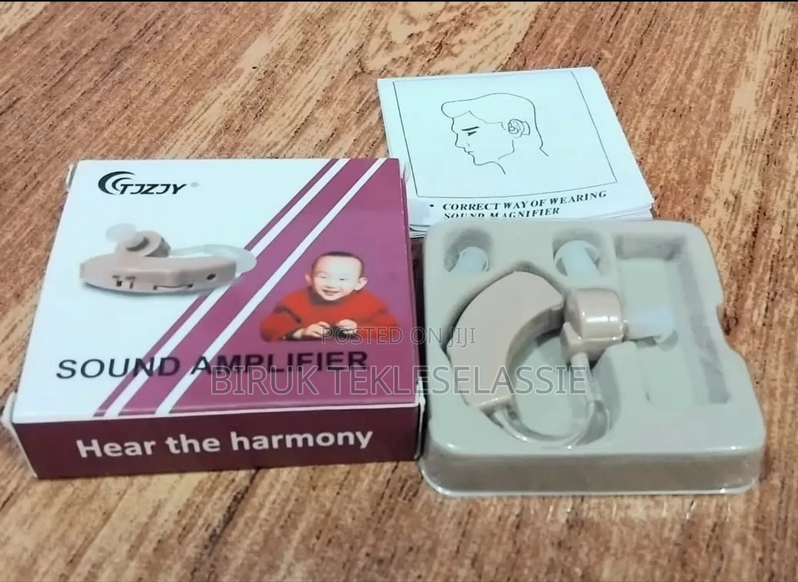 Tzjzy Adjustable Tone Hearing Aid for 1 Ear