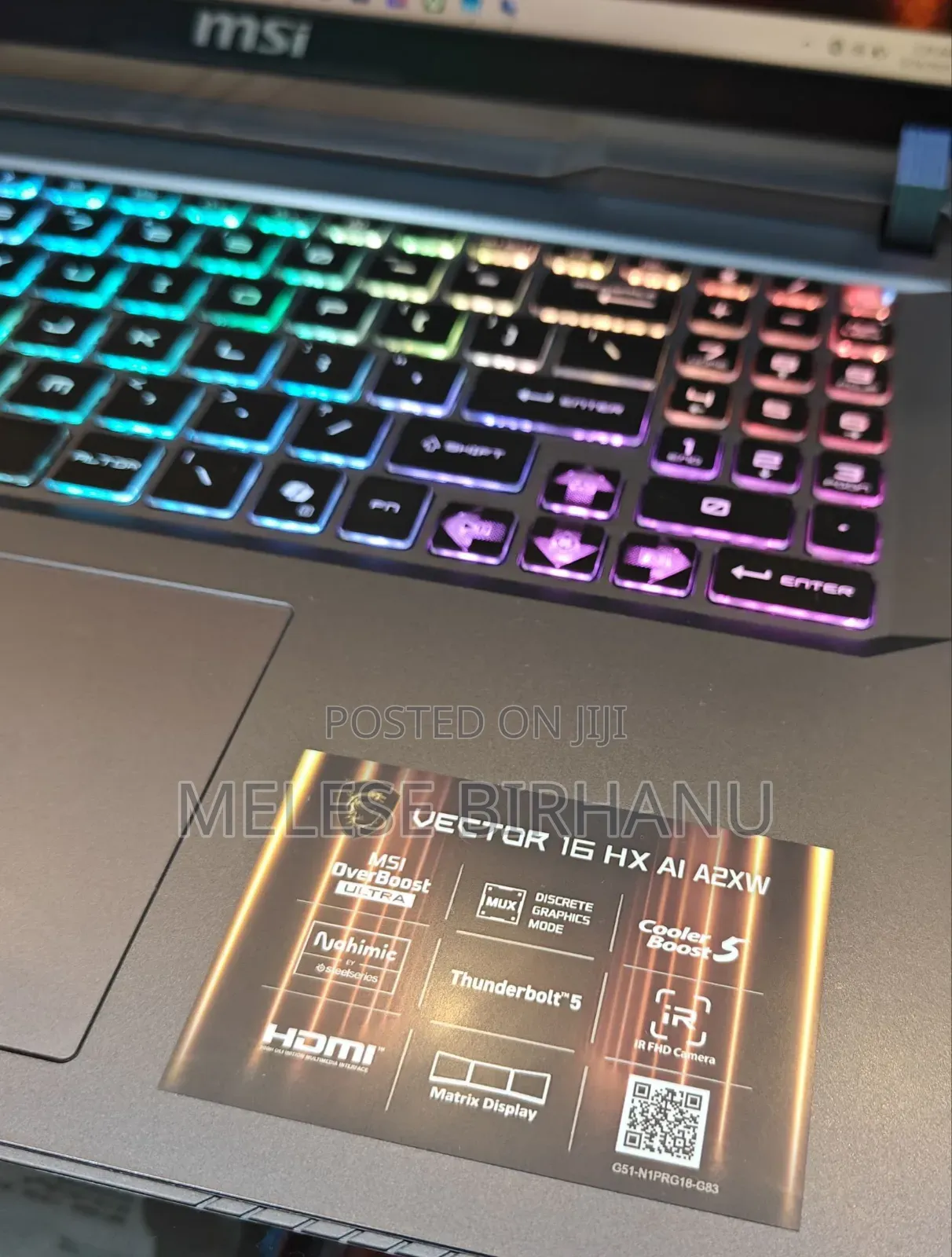 New Laptop MSI 16GB Intel Core Ultra 7 SSD 1T