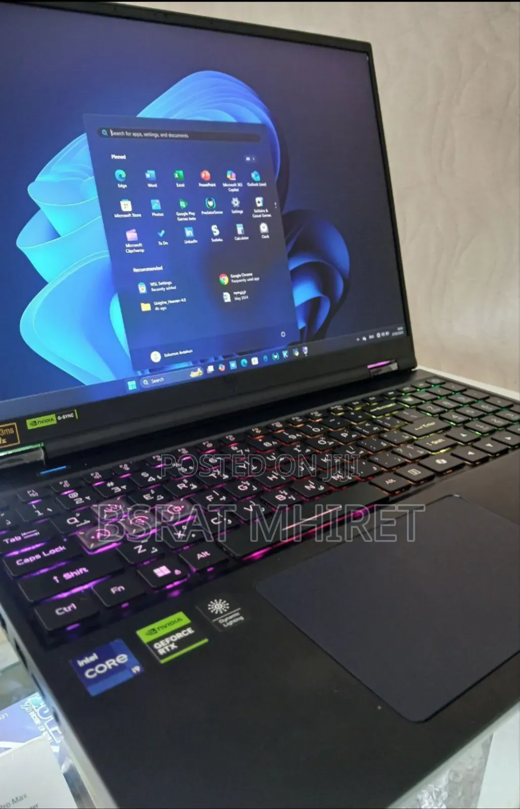 New Laptop Acer Predator Helios Neo 16 32GB Intel Core I9 SSD 1T