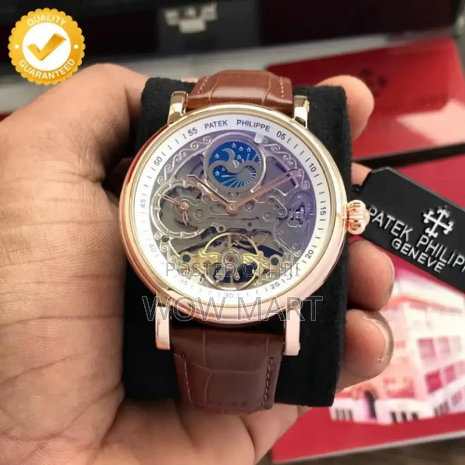 Patek Philippe Day-night Chronograpy Automatic Leather Belt