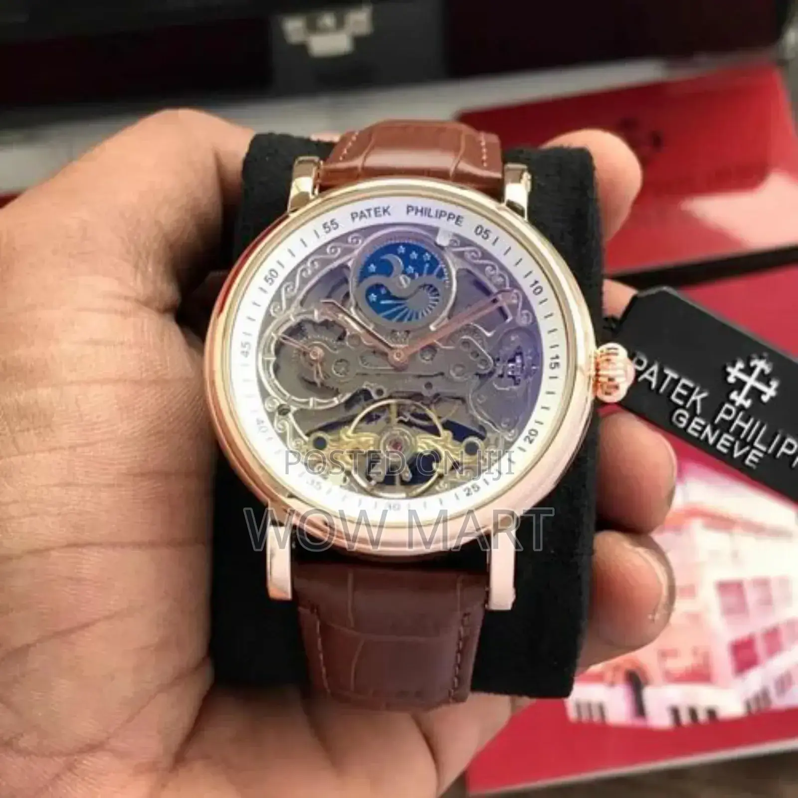 Patek Philippe Day-night Chronograpy Automatic Leather Belt