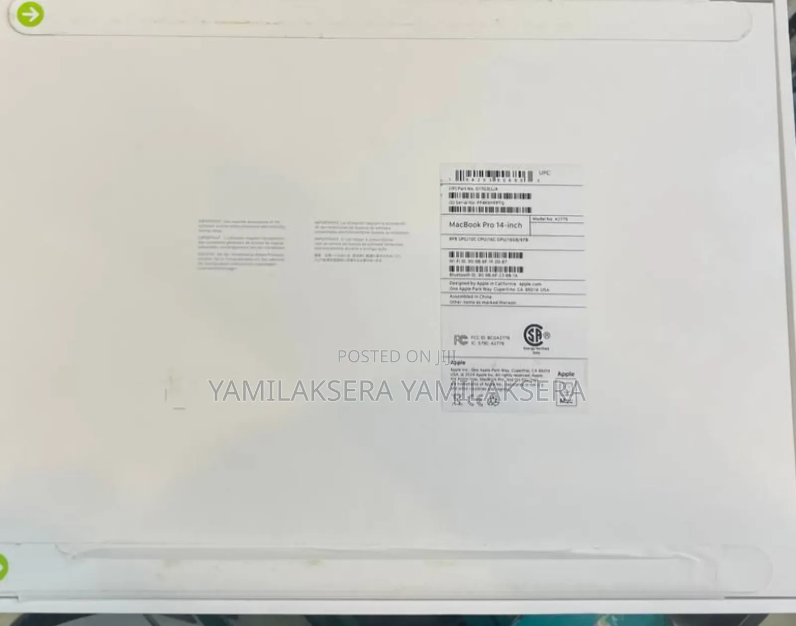 New Laptop Apple MacBook Pro 2023 M2 Pro 14-Inch 16GB Apple M2 SSD 1T