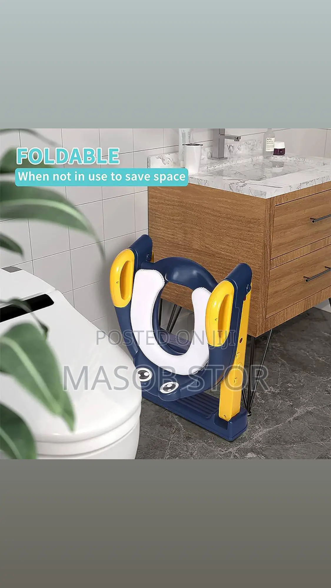 Potty Training Seat With Ladder / የሽንት ቤት ማለማመጃ