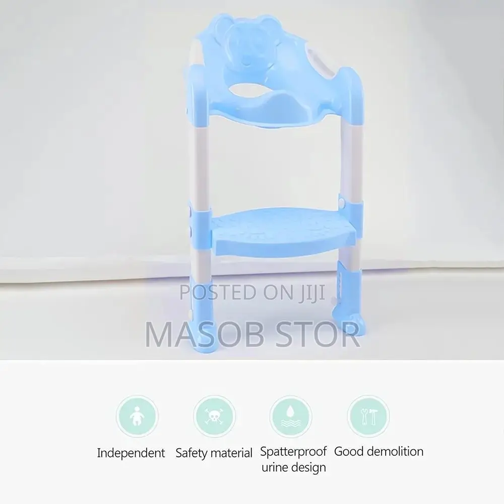 Children's Toilet Ladder With Steps/ ሽንት ቤት ማለማመጃ