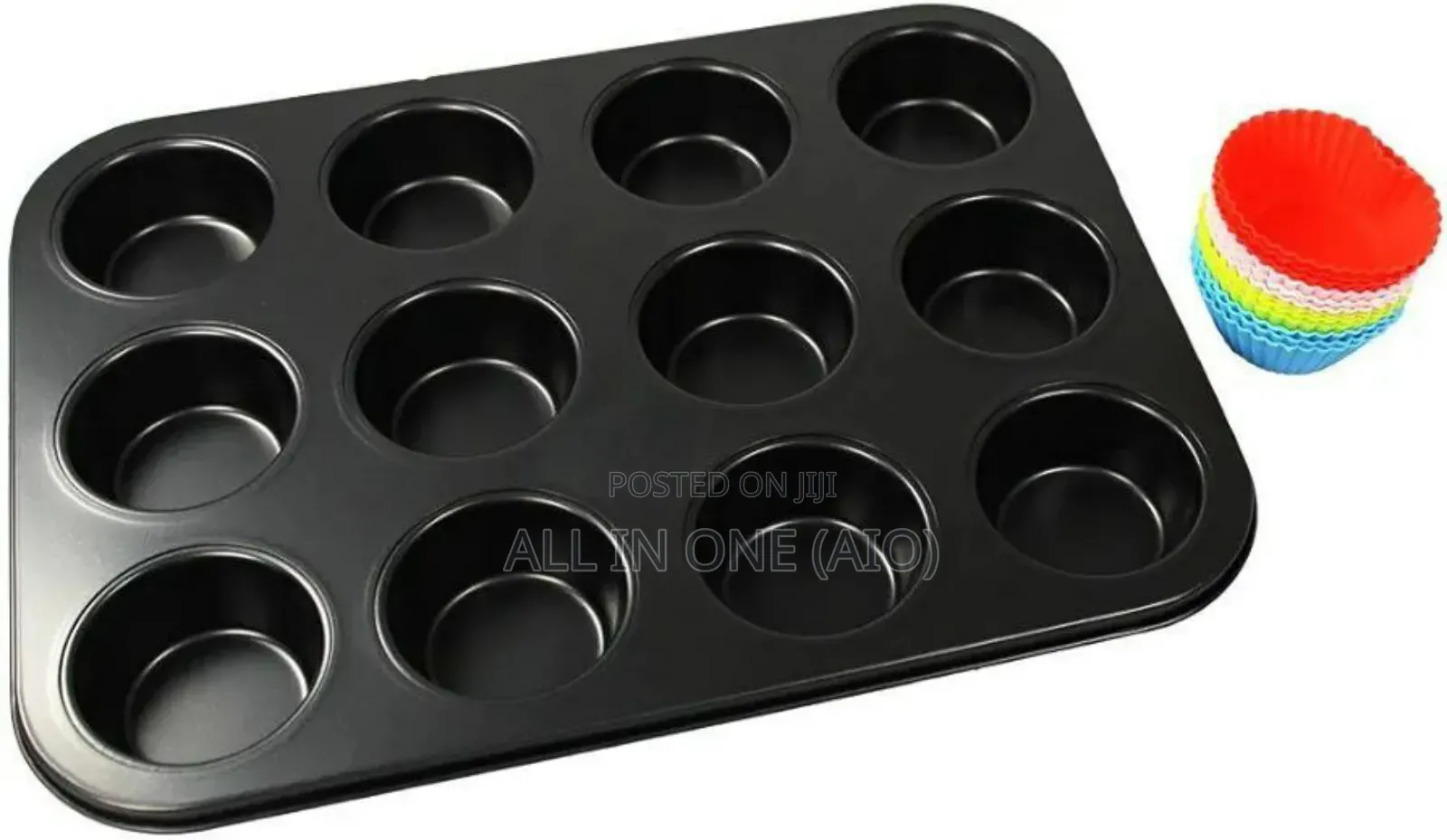 12 Holes Silicone Baking Muffin Pan