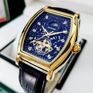 Photo - Aokulasic 116117 Luxury Moon Phase Leather Automatic