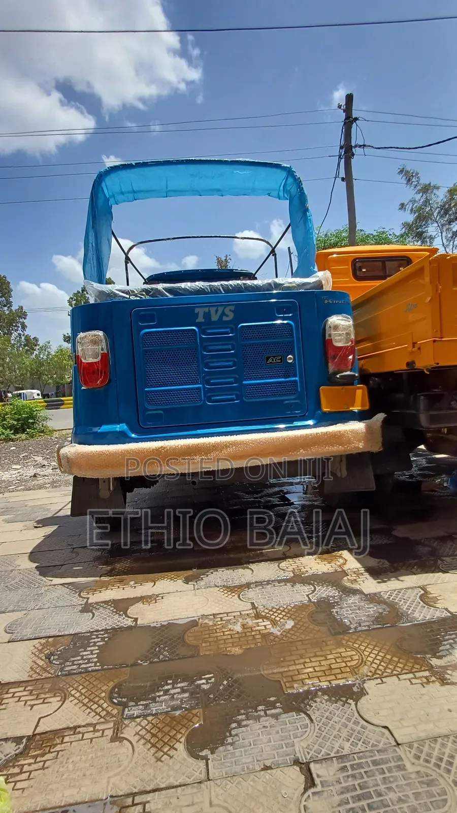 New TVS King Deluxe Plus iTouch Start 2024 Blue