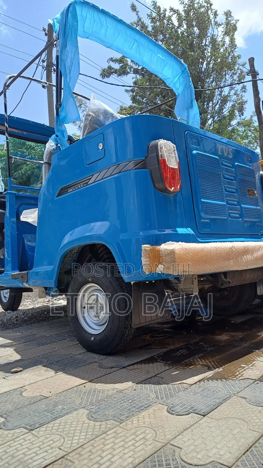 New TVS King Deluxe Plus iTouch Start 2024 Blue