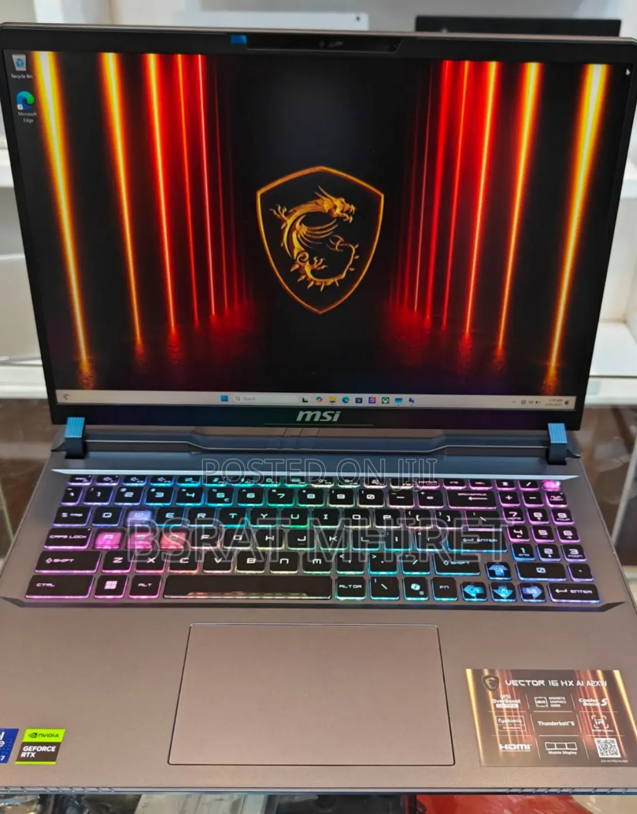 New Laptop MSI GF63 16GB Intel Core Ultra 7 SSD 1T