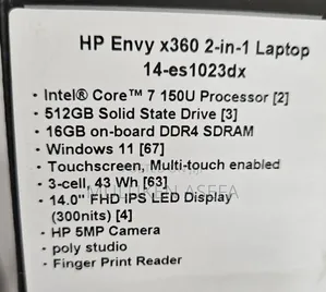 Photo - New Laptop HP Envy X360 16GB AMD Ryzen 7 SSD 512GB