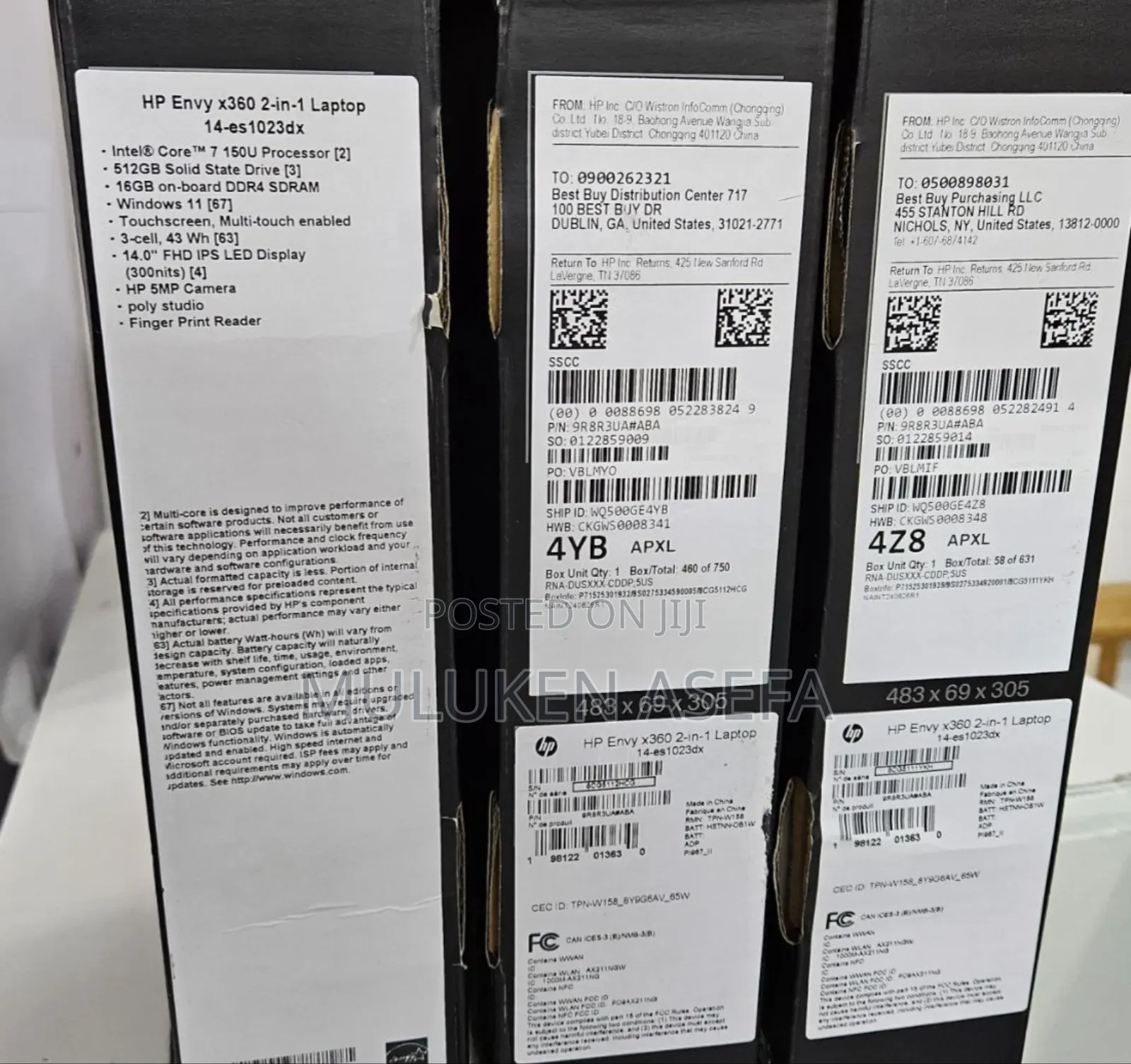 New Laptop HP Envy X360 16GB AMD Ryzen 7 SSD 512GB