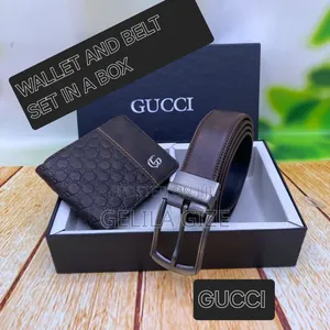 Brand Wallet and Belt Sets for Men