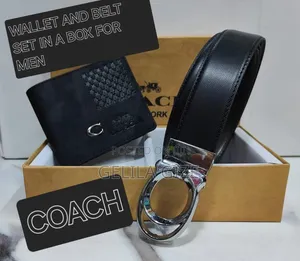 Brand Wallet and Belt Sets for Men