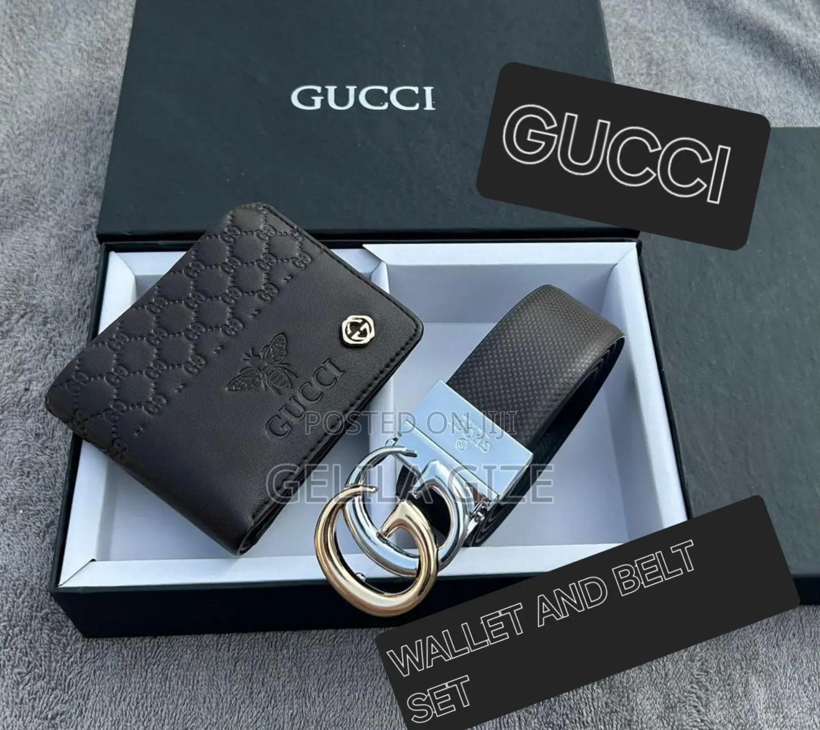 Brand Wallet and Belt Sets for Men