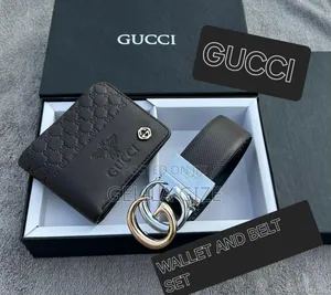 Brand Wallet and Belt Sets for Men