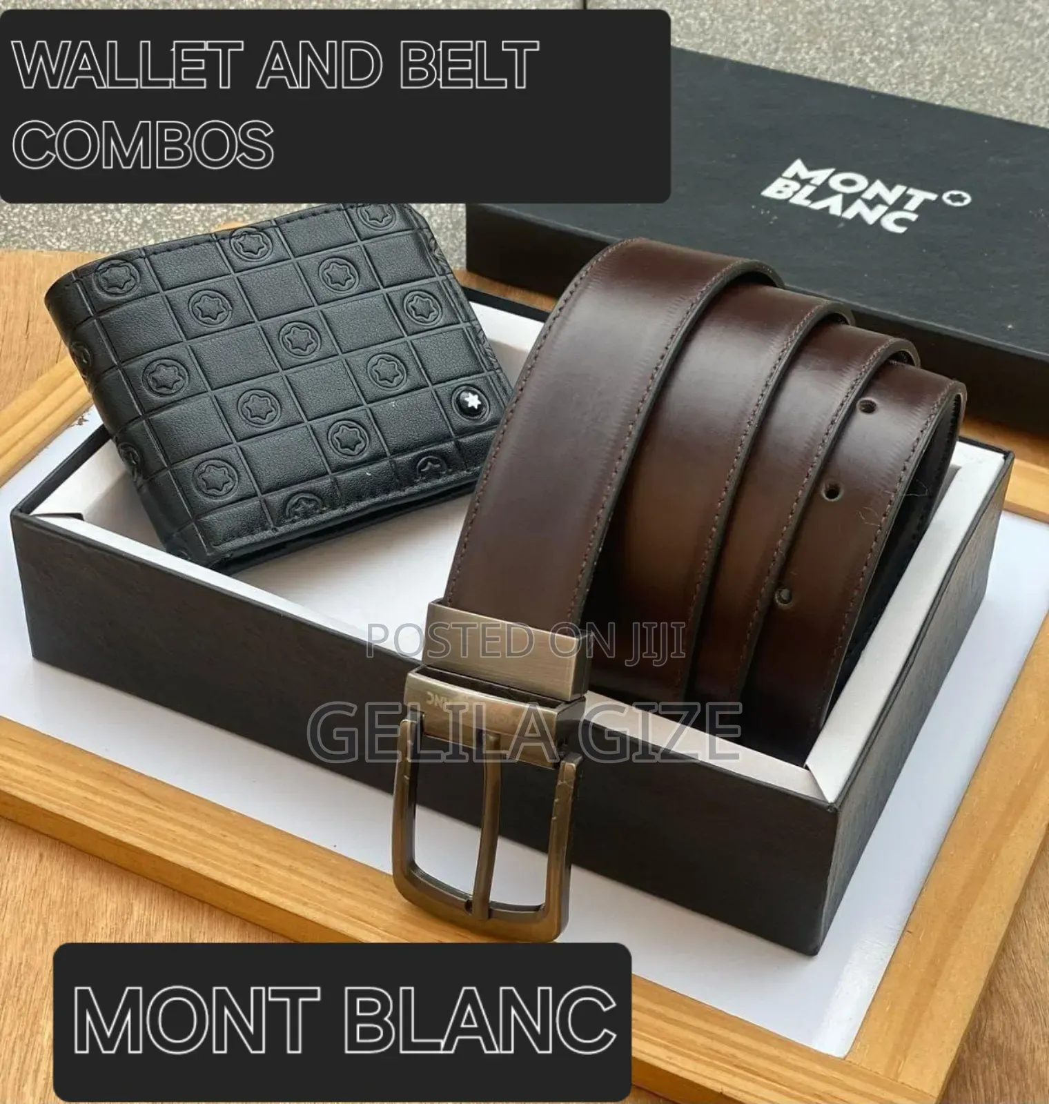 Brand Wallet and Belt Sets for Men