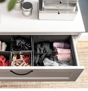 Photo - Ikea Organizer Box, Set of 6, Dark Grey and White