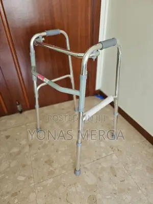 Photo - Adult Folding Walker With 5" Fixed Wheelsرىwalkerةوwalker