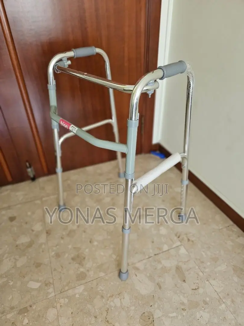 Adult Folding Walker With 5" Fixed Wheelsرىwalkerةوwalker
