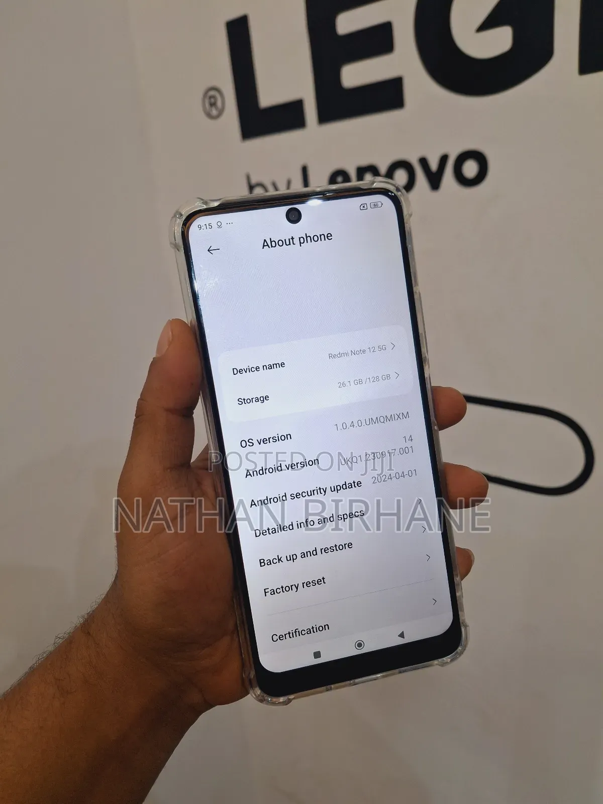 New Xiaomi Redmi Note 12 128 GB Black