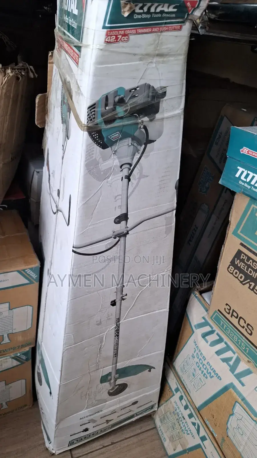 Total Gasoline Grass Trimmer Cutter 1.25kw 42.7cc ሳር ማጨጃ