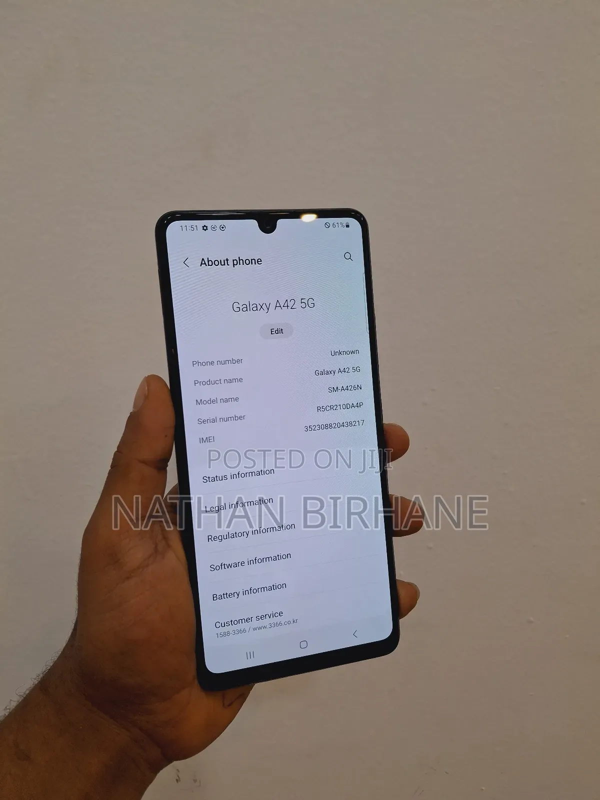 New Samsung Galaxy A42 5G 128 GB Black