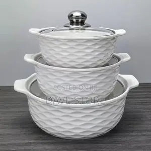 Photo - Porcelain Soup Pot 3 Pieces