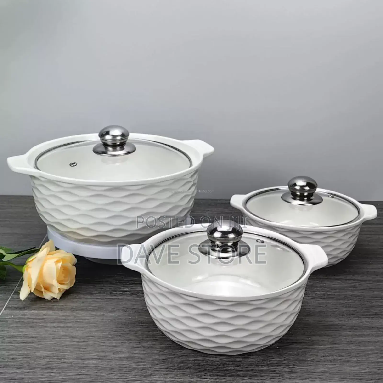 Porcelain Soup Pot 3 Pieces