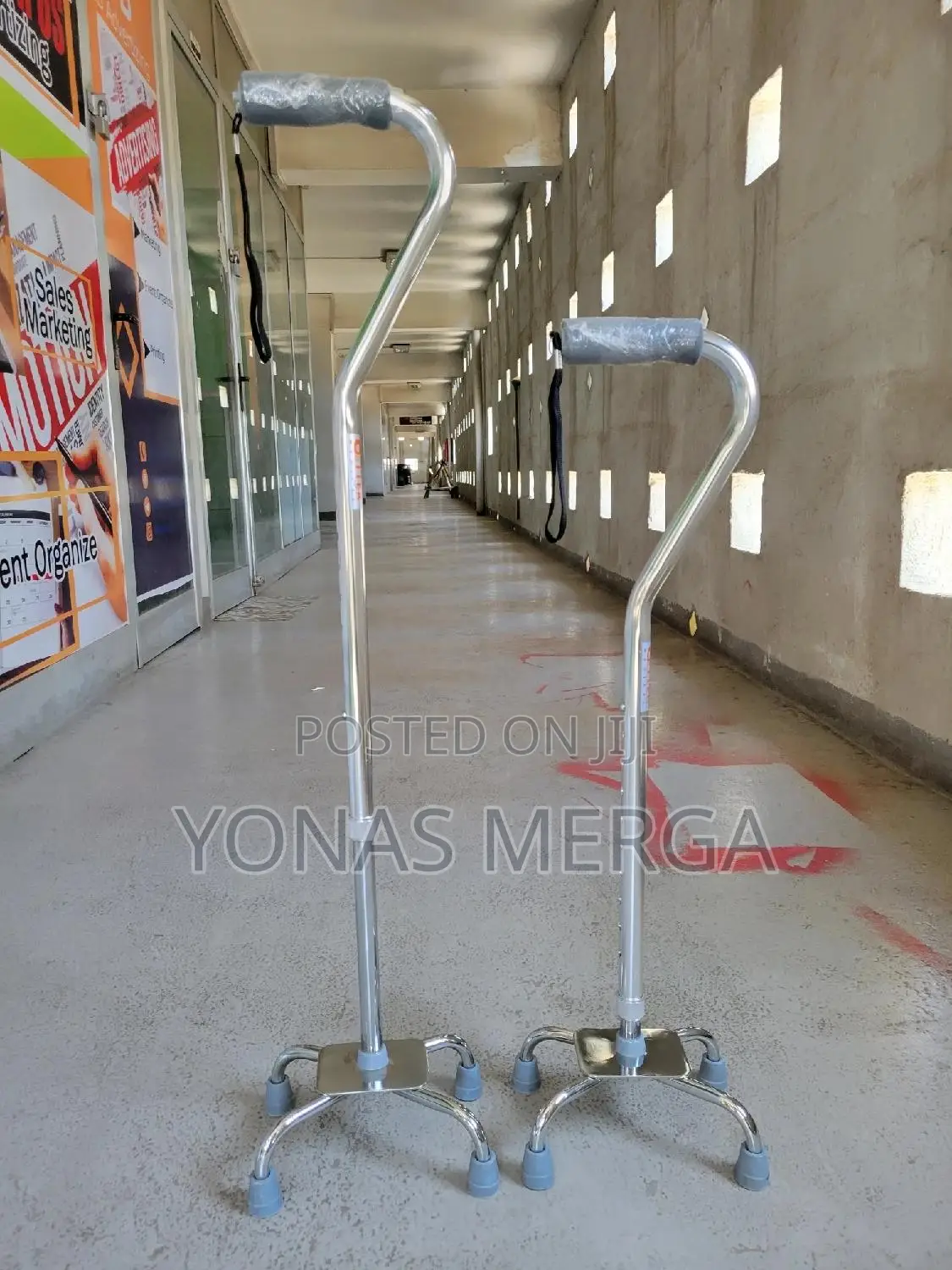 Medical Walking Aid Aluminiumطظwalking Stick, Me+ 4 Leg