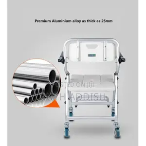 Photo - With Wheel Commode Wheel Chair吃到best Leg Rest Commode Chair