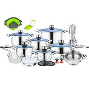 50-Piece Stainless Steel Cookware Set Complete