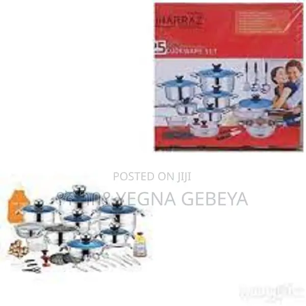 50-Piece Stainless Steel Cookware Set Complete