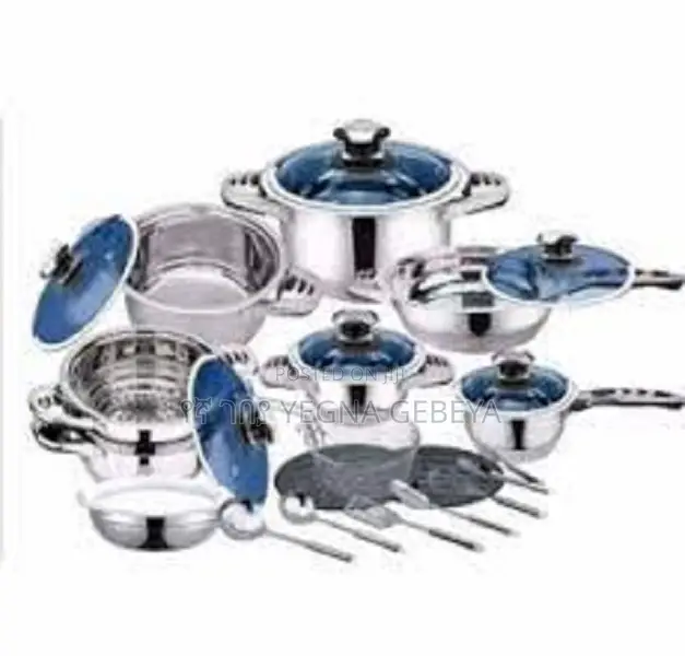 50-Piece Stainless Steel Cookware Set Complete