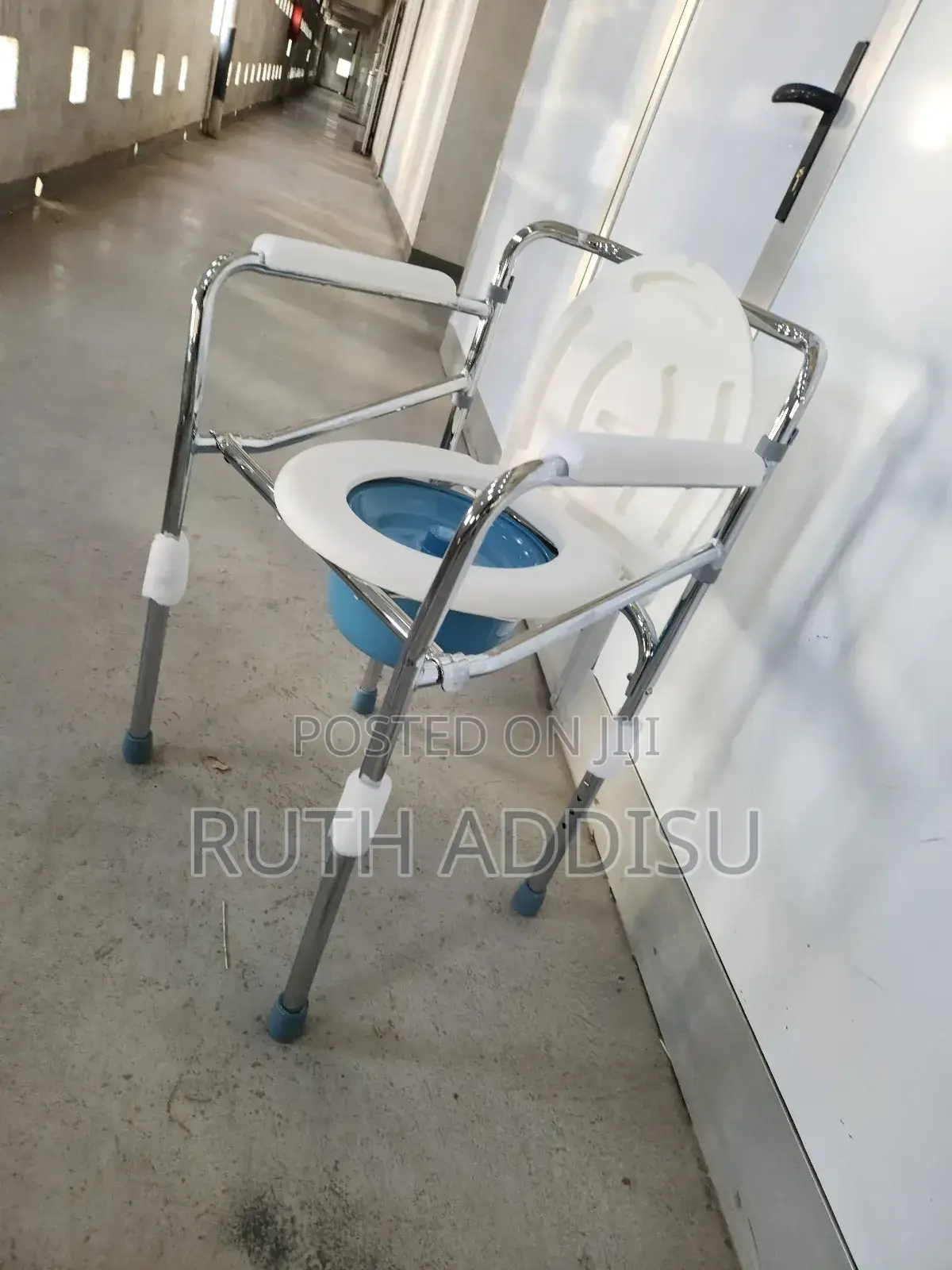 Toilet Chair Adjustable Height Commode Almunium Chair Bath