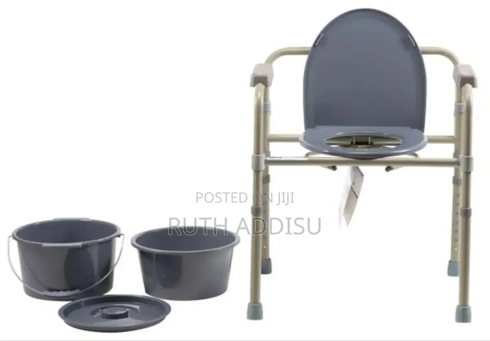 Commode Chair Medical Toilet Seat本地basic Poty Chair New