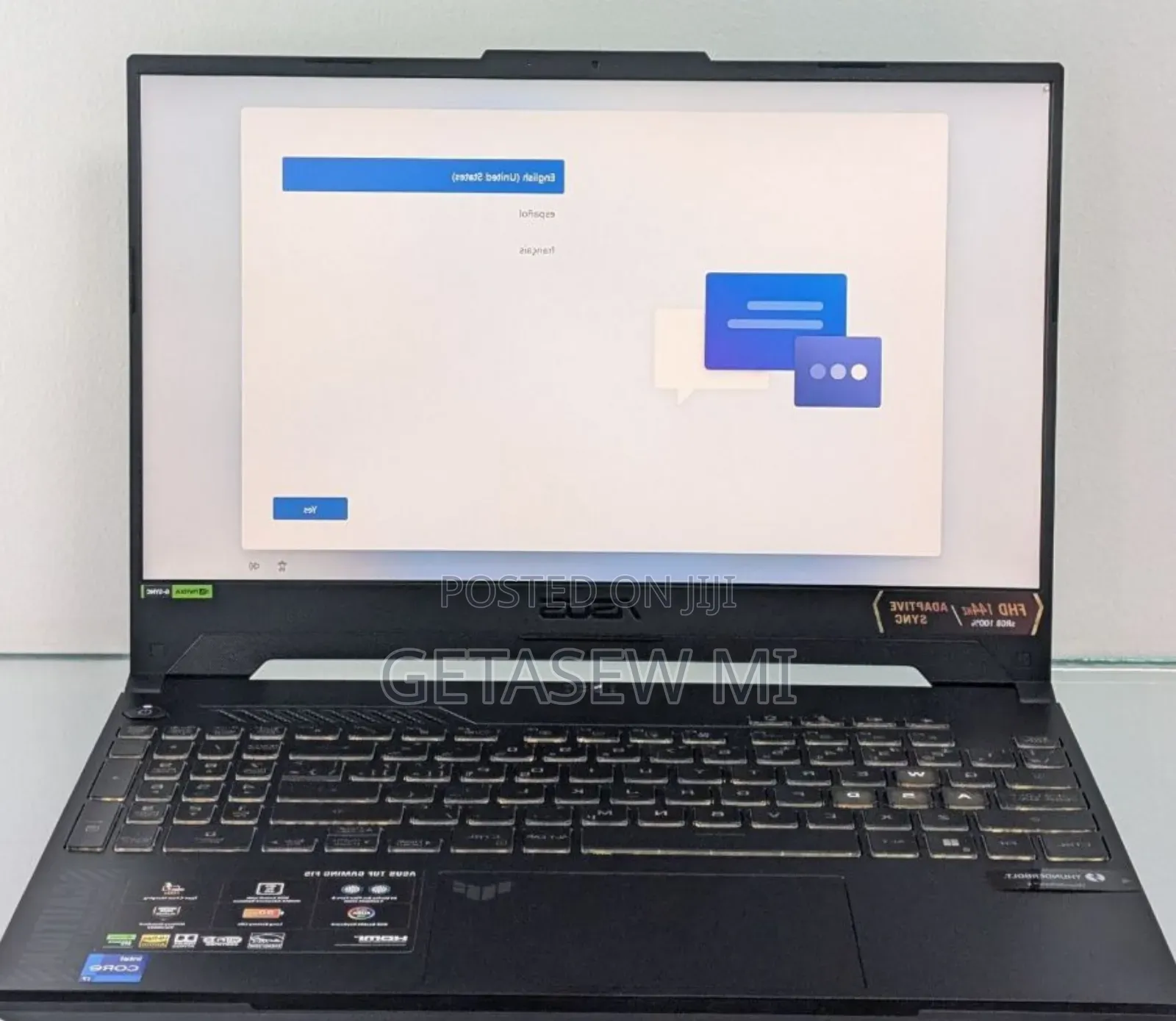 New Laptop Asus TUF Gaming A15 16GB Intel Core I7 SSD 1T